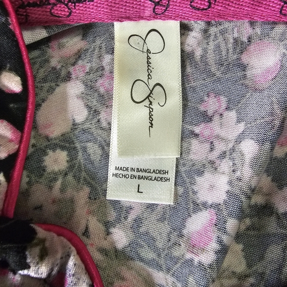 Jessica Simpson Floral Pajama Set Large - Picture 5 of 7